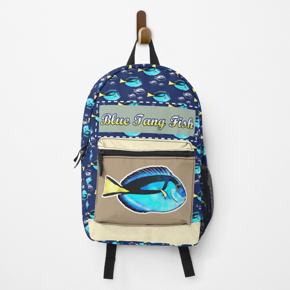 Blue Tang Fish Theme Backpack - Tina McWeird Designs